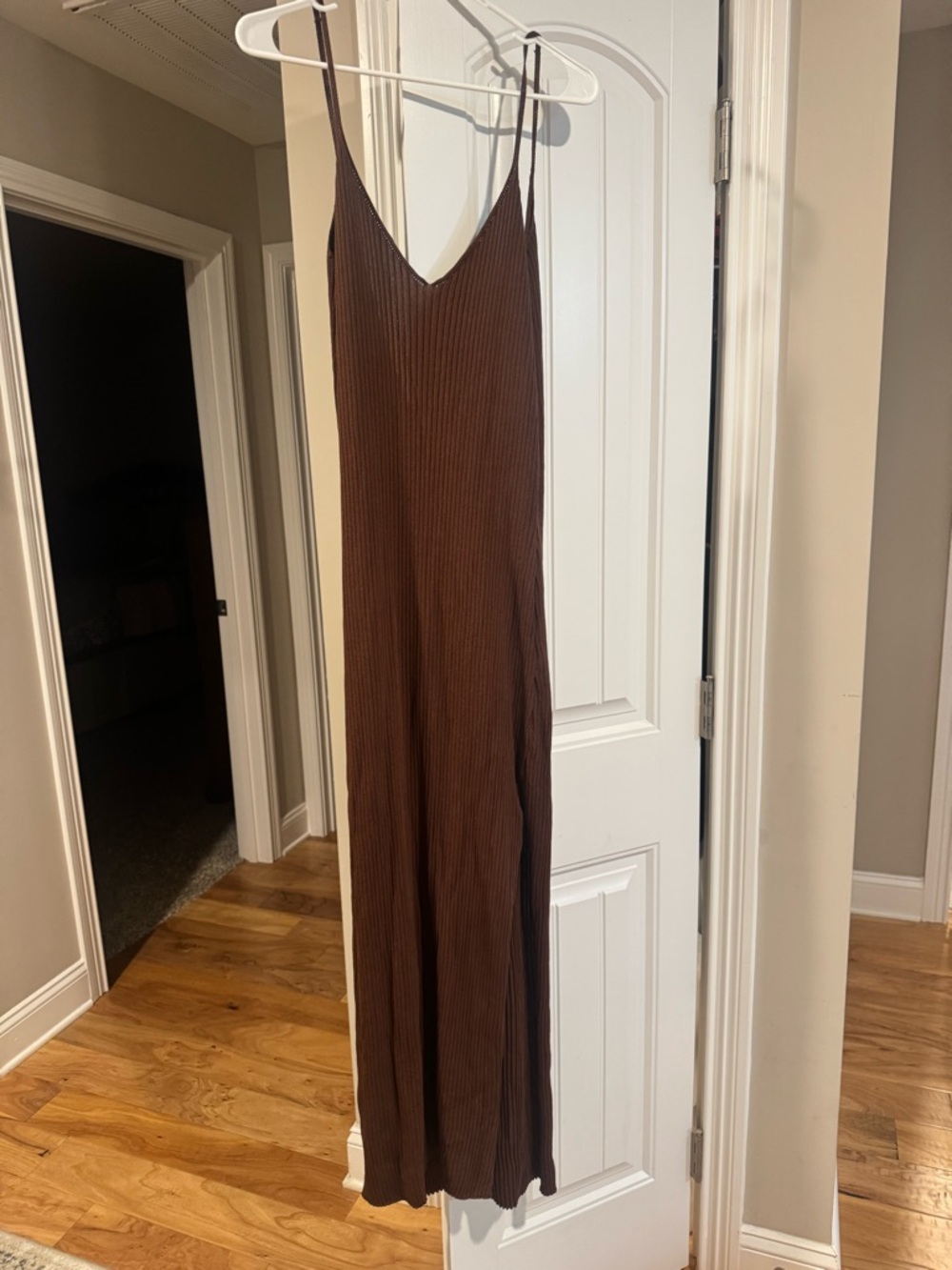 Anthropologie THE AIMEE SLIM RIBBED KNIT MIDI DRESS